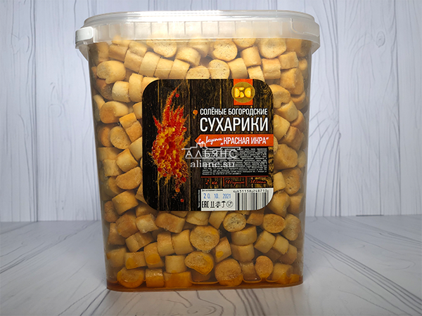 Сухарики с красной икрой в Якутске