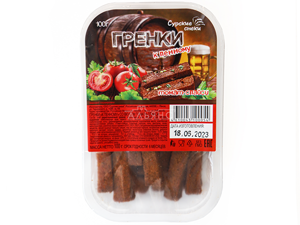 Сурские гренки Томат спайси (100 гр) в Якутске