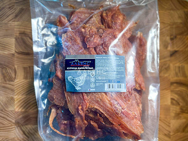 Мясо (АЛЬЯНС) вяленое курица 500гр "С халапеньо" в Якутске