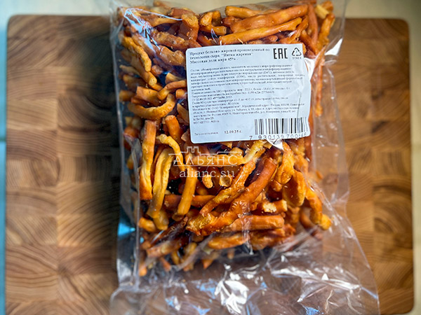 Нитка ЖАРЕНАЯ  Oktobersnack1 кг (сырный продукт) в Якутске