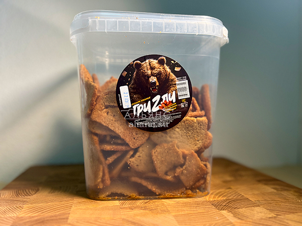 Ведро Ржаные гренки со вкусом Крылышки Барбекю (1 кг) в Якутске