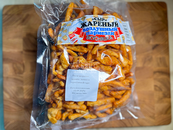 Жареный сыр "ВКУСНЯШКА" со вкусом пармезан (500 гр) в Якутске