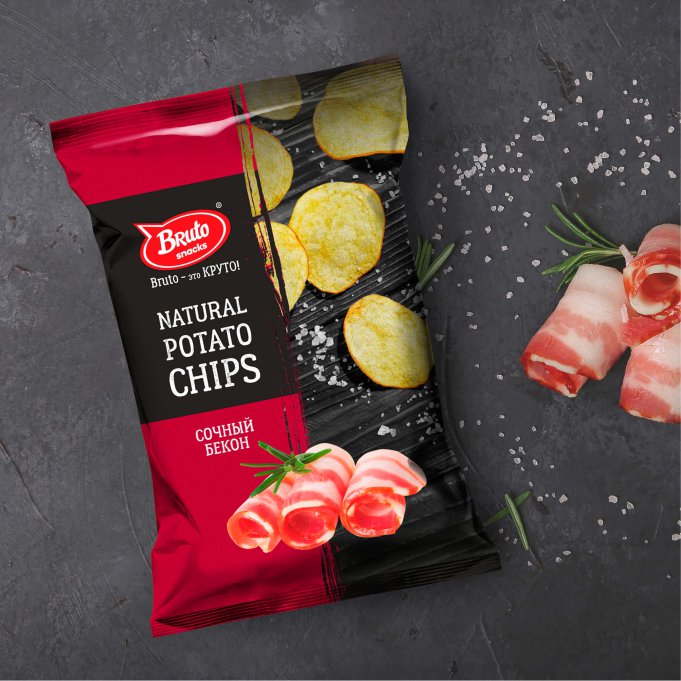 Картофель «Бруто» со вкусом бекона 130 гр. в Якутске