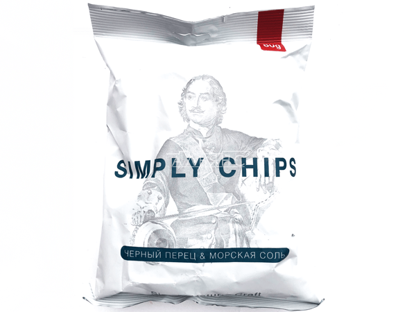 Картофельные чипсы "Simple chips" Морская соль и черный перец 80 гр. в Якутске